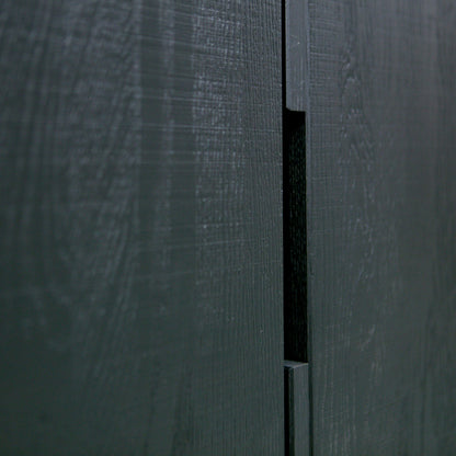 Woood Silas Wandkast 2 Deurs Essen Blacknight [Fsc] - KwaliteitWonen.nl