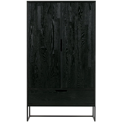 Woood Silas Wandkast 2 Deurs Essen Blacknight [Fsc] - KwaliteitWonen.nl