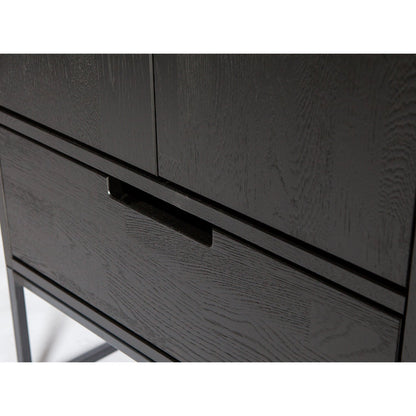 Woood Silas Wandkast Essen Blacknight [Fsc] - KwaliteitWonen.nl