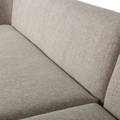 Woood Sloping Hoekbank 3-zits Bank + Chaise Longue Rechts Naturel Melange - KwaliteitWonen.nl