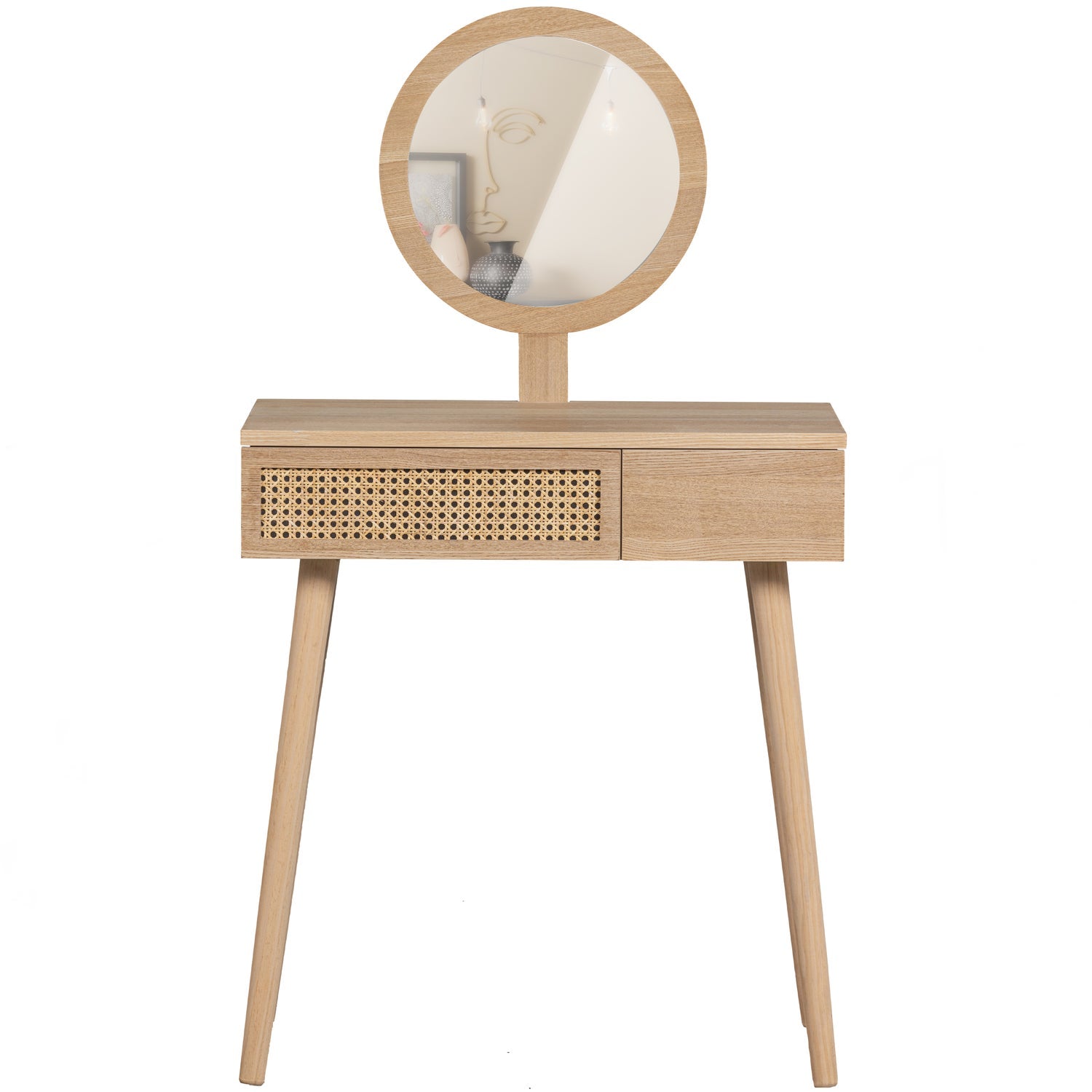 Woood Soof Wandtafel Kaptafel Hout Naturel - KwaliteitWonen.nl
