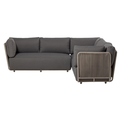 Woood Sora Tuin Loungeset Metaal/Touw Bruin - KwaliteitWonen.nl