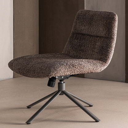 Woood Soren Verstelbare Draaifauteuil Wollig Bruin - KwaliteitWonen.nl