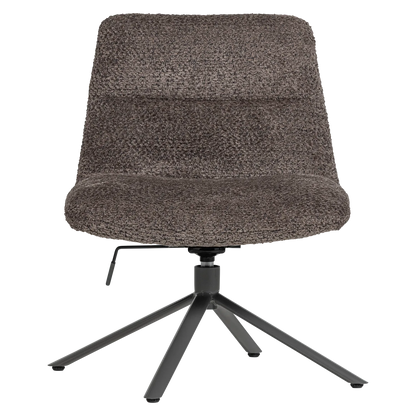 Woood Soren Verstelbare Draaifauteuil Wollig Bruin - KwaliteitWonen.nl