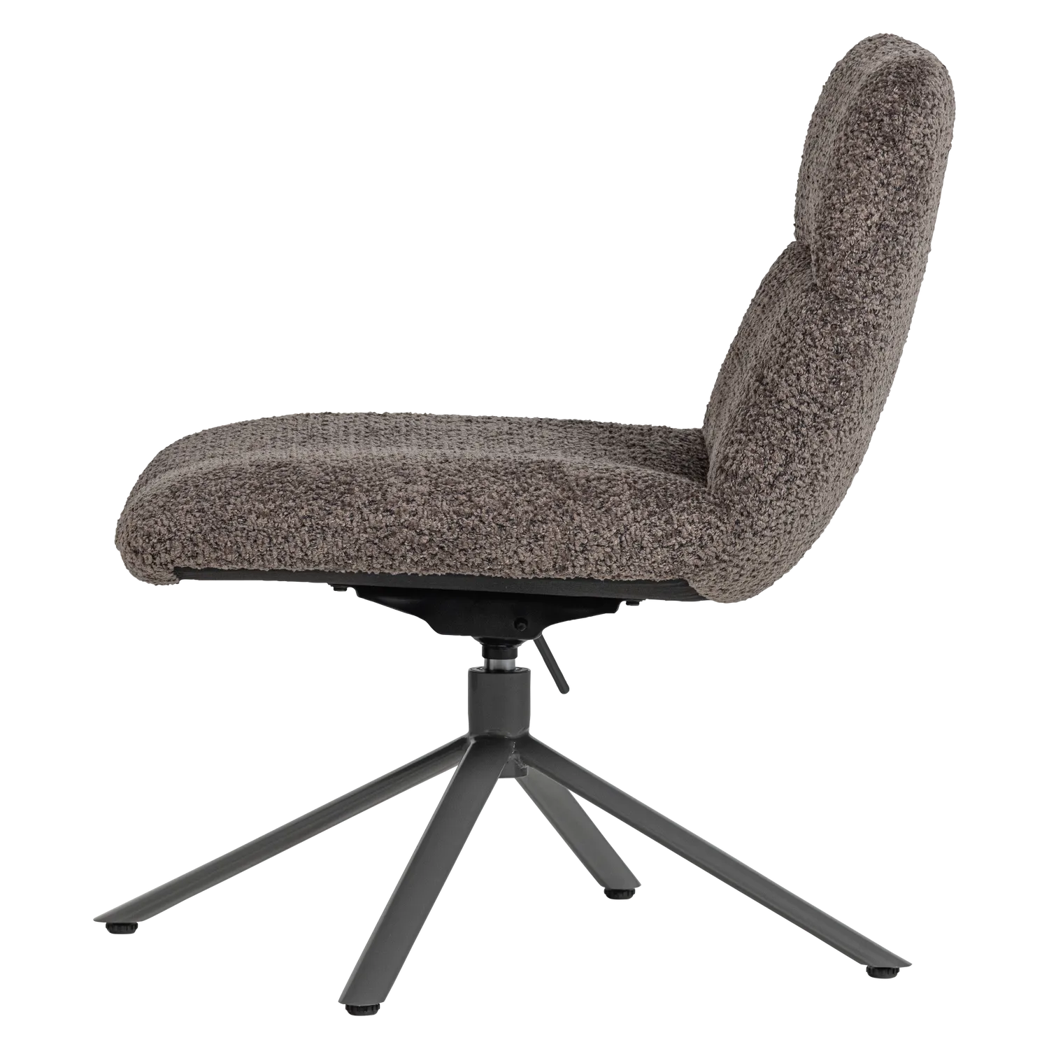 Woood Soren Verstelbare Draaifauteuil Wollig Bruin - KwaliteitWonen.nl