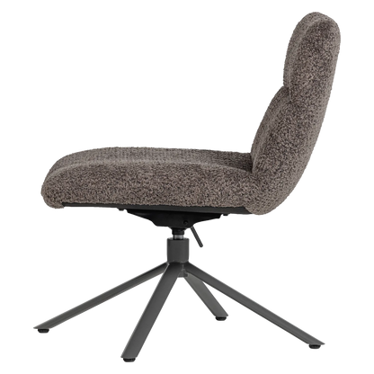 Woood Soren Verstelbare Draaifauteuil Wollig Bruin - KwaliteitWonen.nl