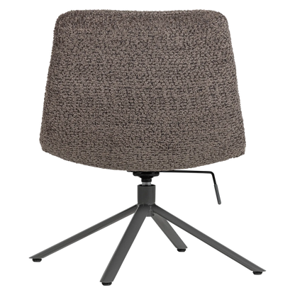 Woood Soren Verstelbare Draaifauteuil Wollig Bruin - KwaliteitWonen.nl