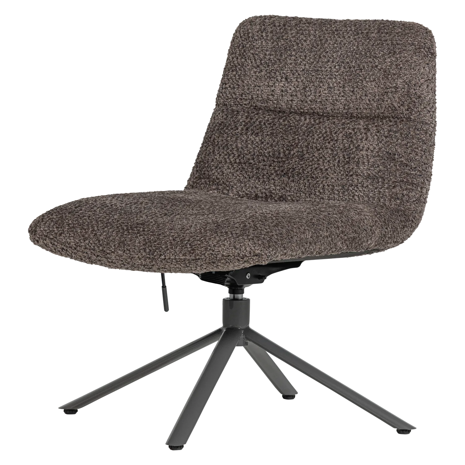Woood Soren Verstelbare Draaifauteuil Wollig Bruin - KwaliteitWonen.nl