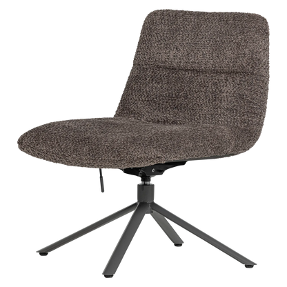 Woood Soren Verstelbare Draaifauteuil Wollig Bruin - KwaliteitWonen.nl