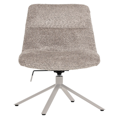 Woood Soren Verstelbare Draaifauteuil Wollig Grijs - KwaliteitWonen.nl