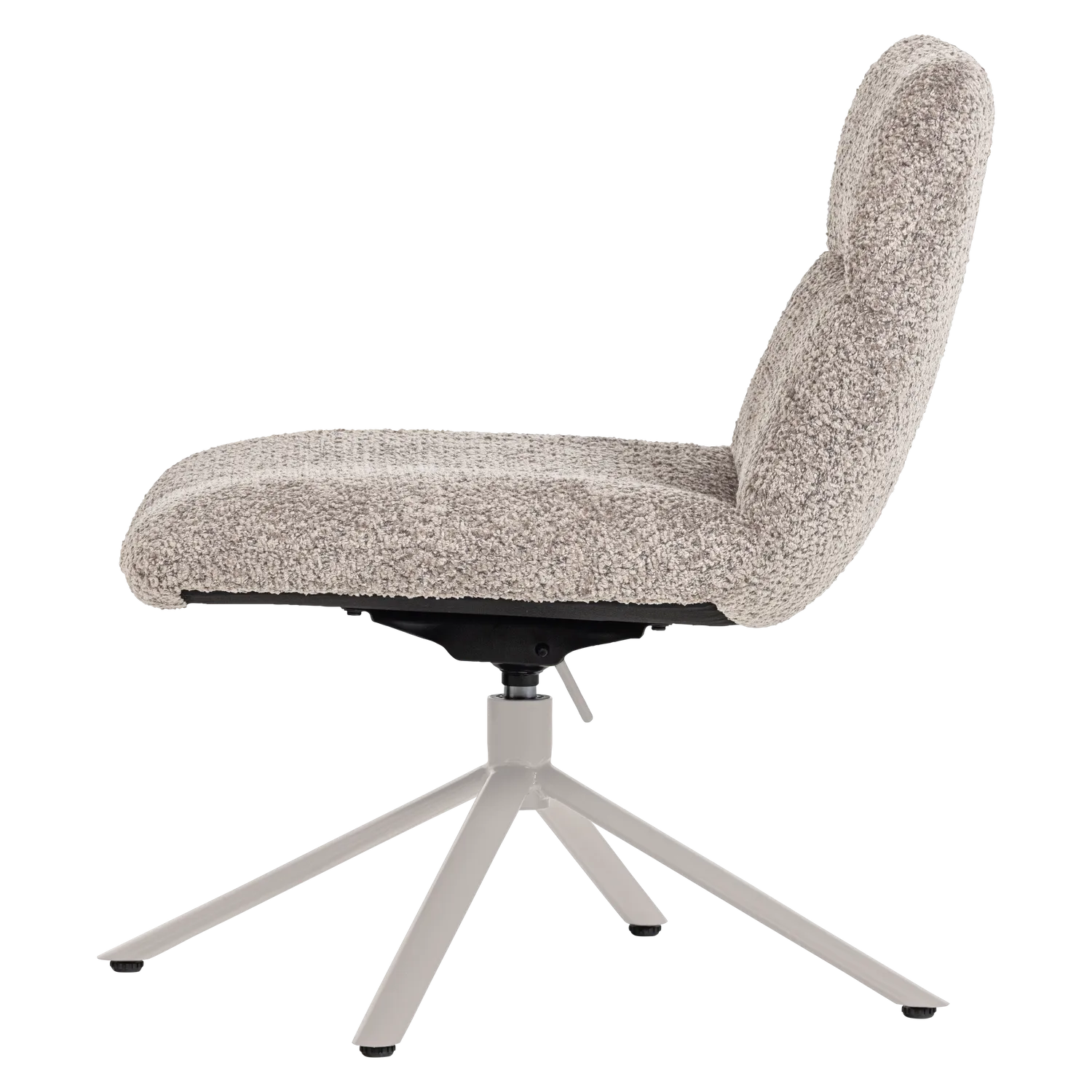 Woood Soren Verstelbare Draaifauteuil Wollig Grijs - KwaliteitWonen.nl