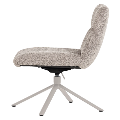 Woood Soren Verstelbare Draaifauteuil Wollig Grijs - KwaliteitWonen.nl