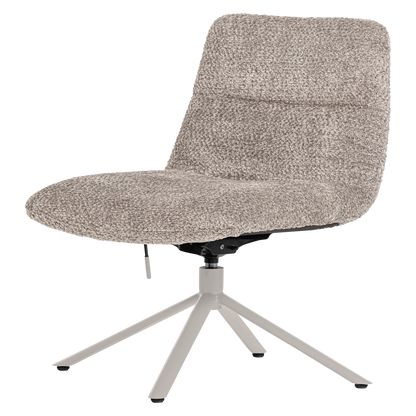 Woood Soren Verstelbare Draaifauteuil Wollig Grijs - KwaliteitWonen.nl