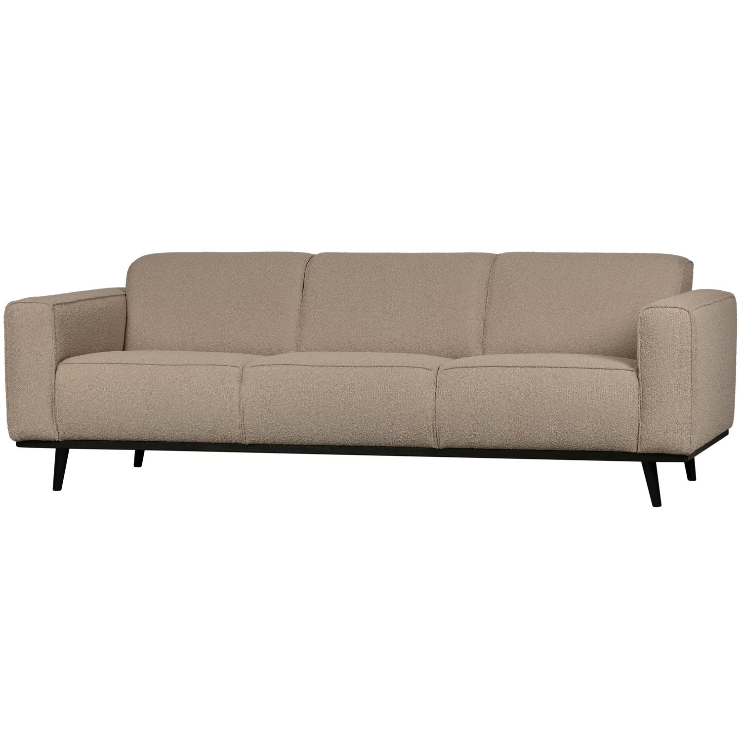 Woood Statement 3 Zits Bank 230 Cm Boucle Beige - KwaliteitWonen.nl