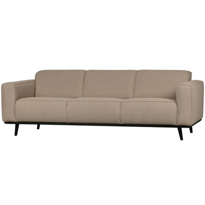 Woood Statement 3 Zits Bank 230 Cm Boucle Beige - KwaliteitWonen.nl
