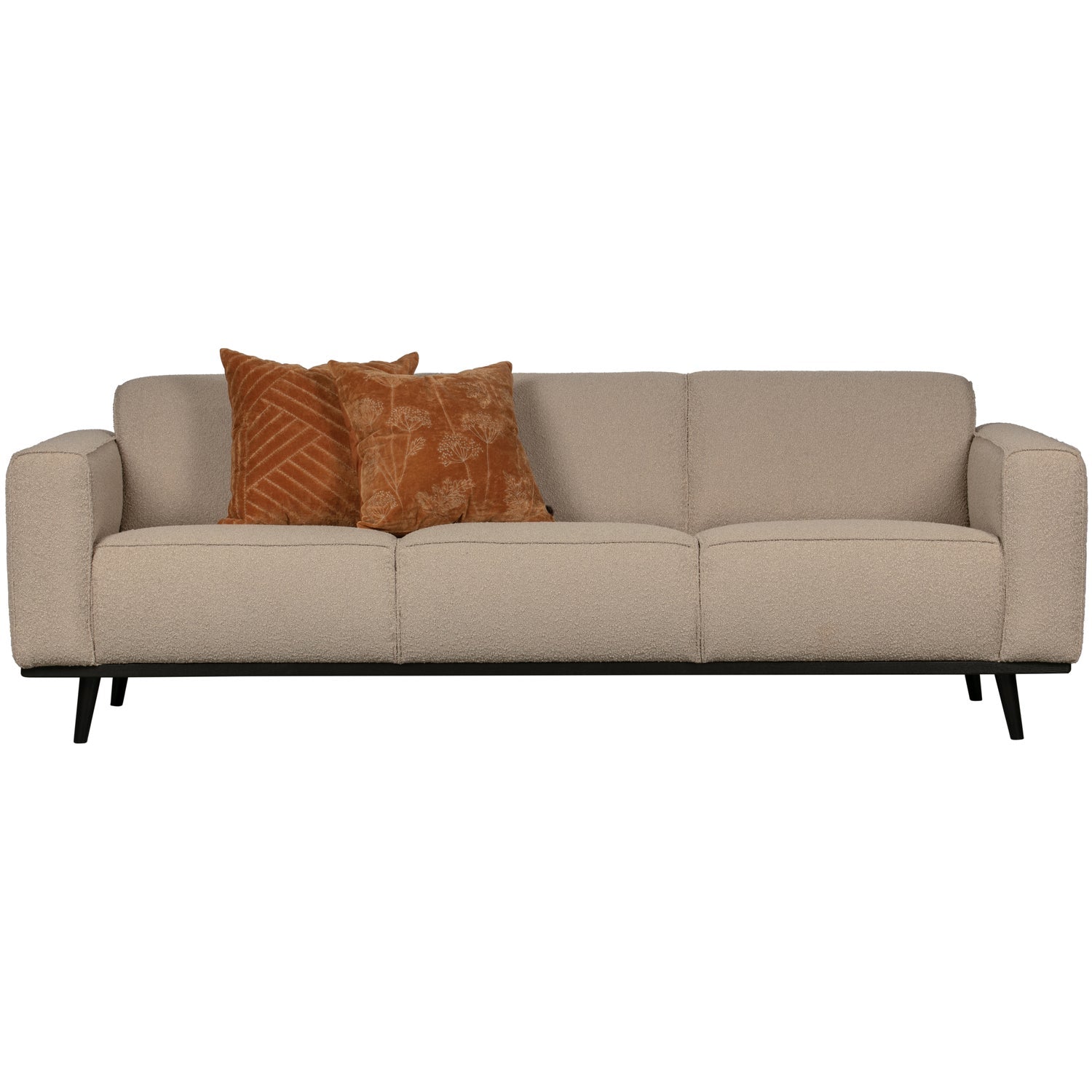 Woood Statement 3 Zits Bank 230 Cm Boucle Beige - KwaliteitWonen.nl