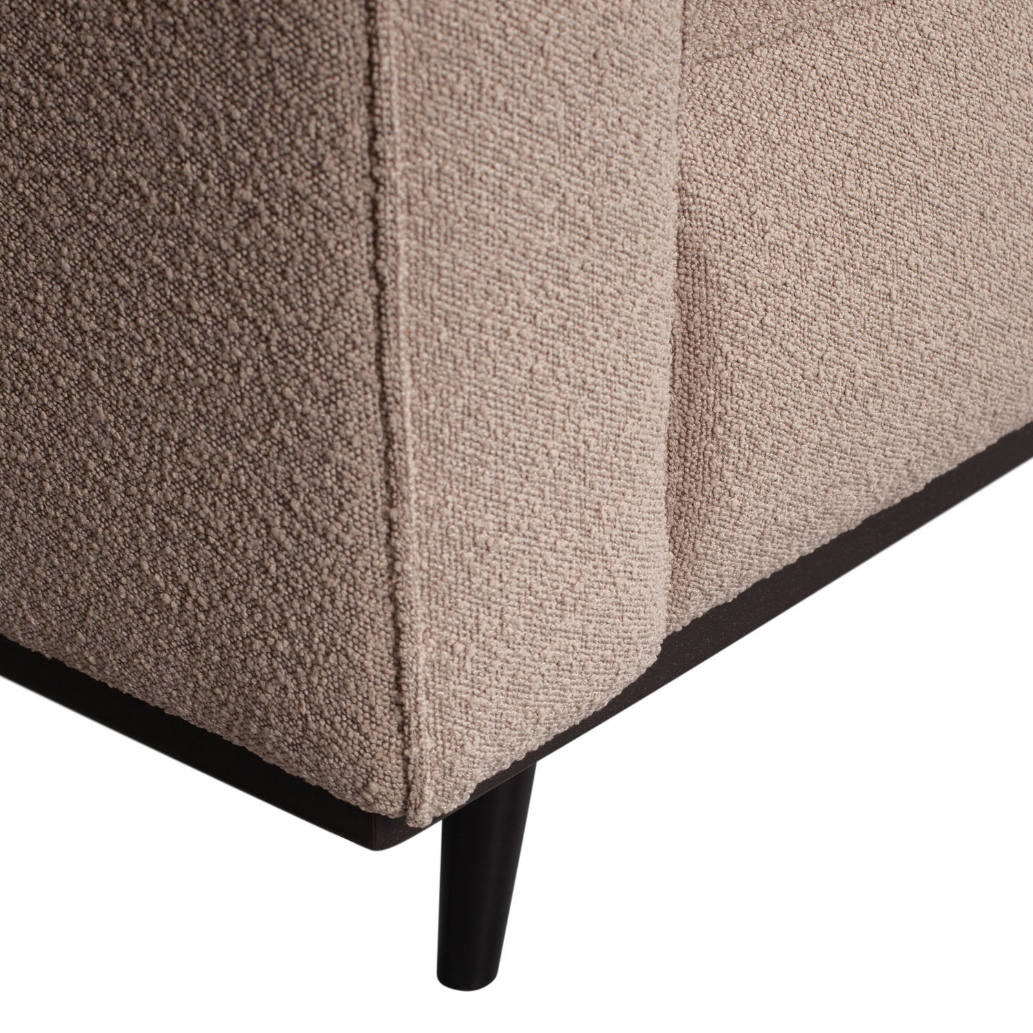 Woood Statement 3 Zits Bank 230 Cm Boucle Beige - KwaliteitWonen.nl