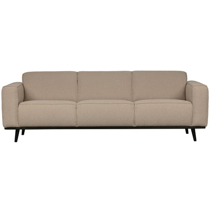 Woood Statement 3 Zits Bank 230 Cm Boucle Beige - KwaliteitWonen.nl