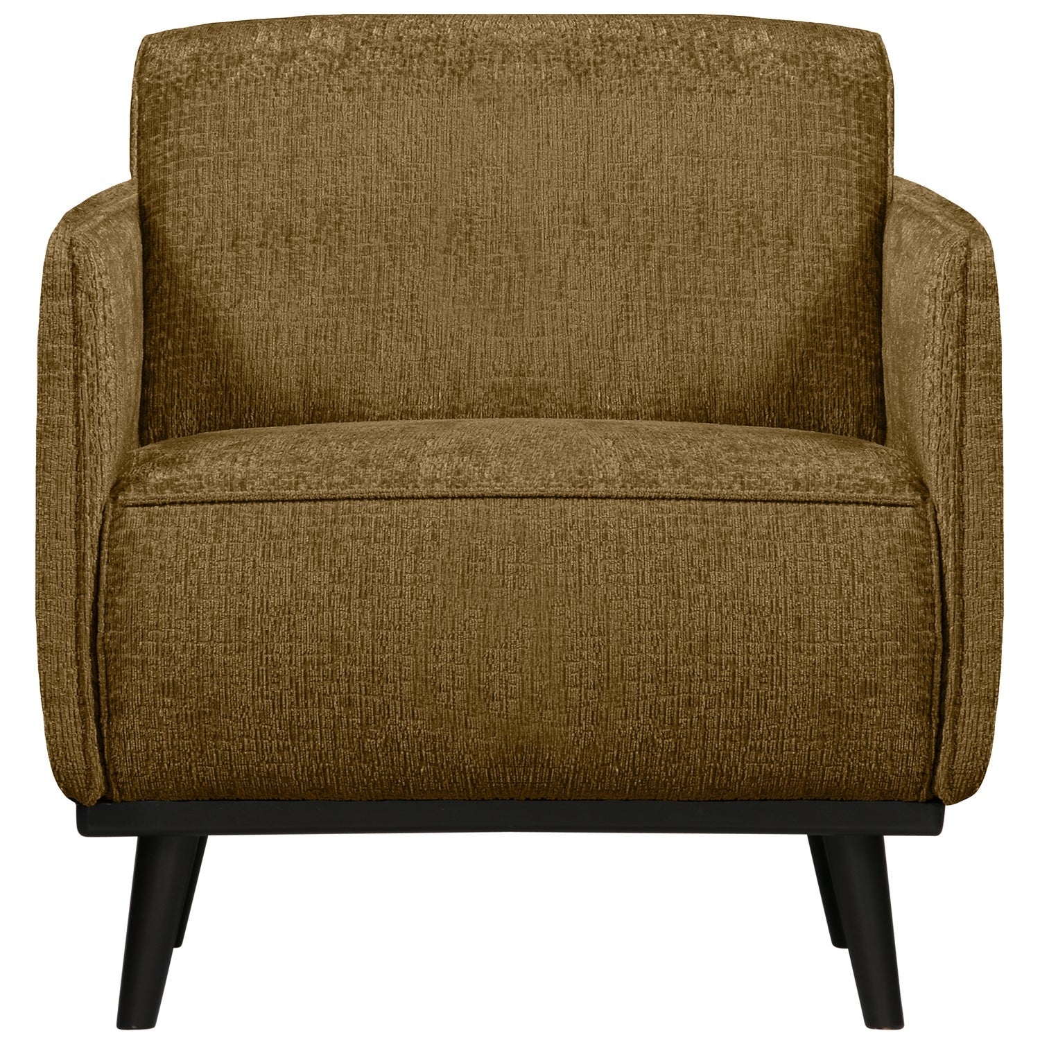 Woood Statement Fauteuil Met Arm Structure Velvet Brass - KwaliteitWonen.nl