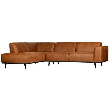 Woood Statement Hoekbank Links Ecoleer Cognac - KwaliteitWonen.nl