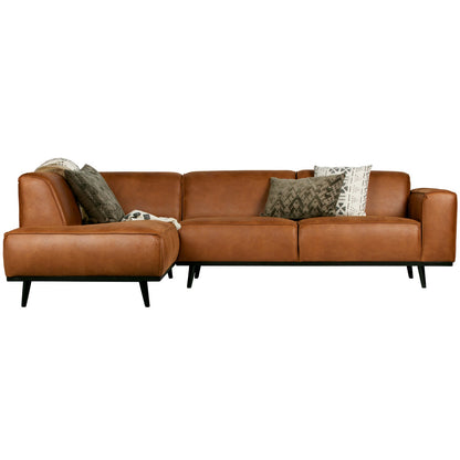 Woood Statement Hoekbank Links Ecoleer Cognac - KwaliteitWonen.nl