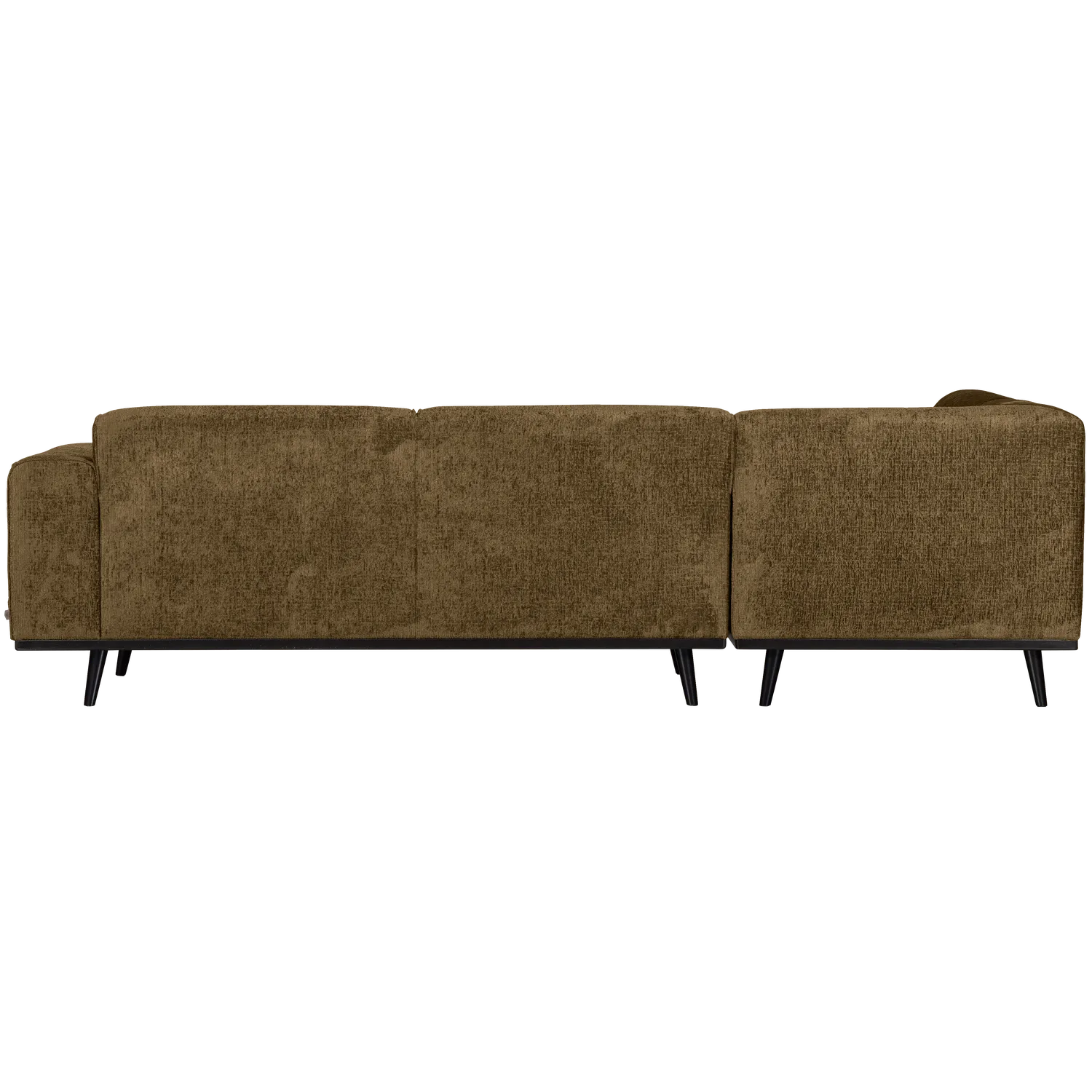 Woood Statement Hoekbank Links Structure Velvet Brass - KwaliteitWonen.nl