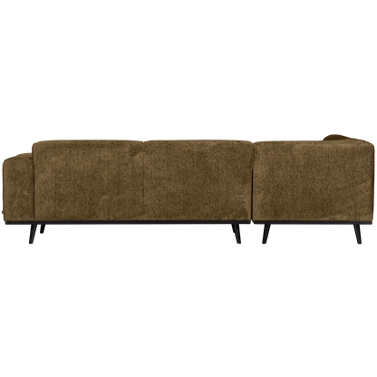 Woood Statement Hoekbank Links Structure Velvet Brass - KwaliteitWonen.nl