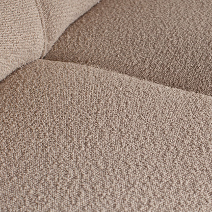Woood Statement Hoekbank Rechts Boucle Beige - KwaliteitWonen.nl
