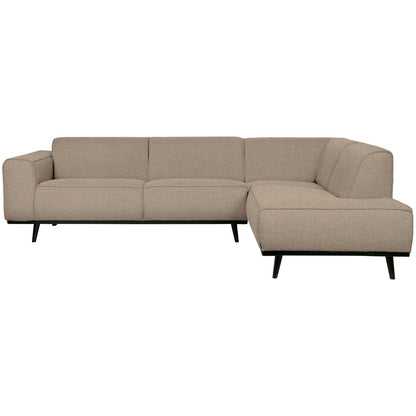 Woood Statement Hoekbank Rechts Boucle Beige - KwaliteitWonen.nl