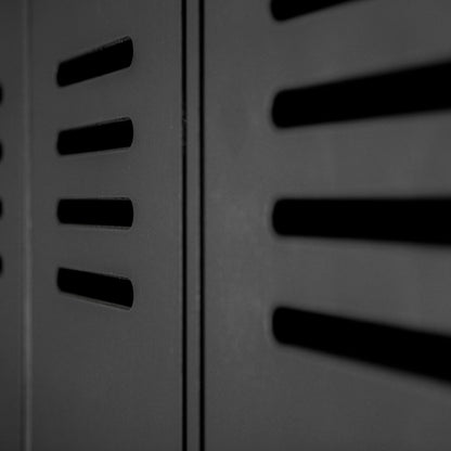 Woood Stijn Hoog 2 Deurs Lockerkast Zwart [Fsc] - KwaliteitWonen.nl