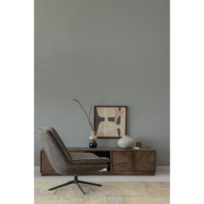 Woood Sun Tv Meubel Met Open Vak Recycled Teak Bruin - KwaliteitWonen.nl