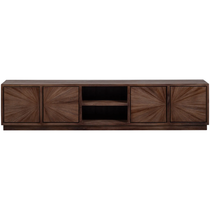 Woood Sun Tv Meubel Met Open Vak Recycled Teak Bruin - KwaliteitWonen.nl
