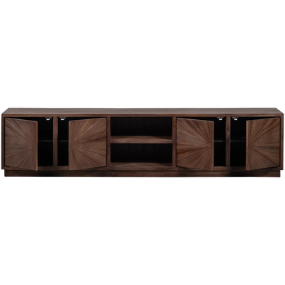 Woood Sun Tv Meubel Met Open Vak Recycled Teak Bruin - KwaliteitWonen.nl
