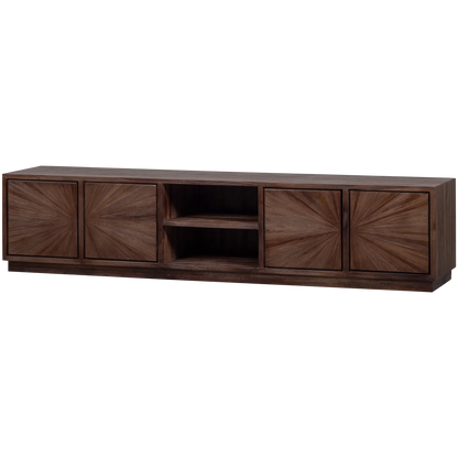 Woood Sun Tv Meubel Met Open Vak Recycled Teak Bruin - KwaliteitWonen.nl