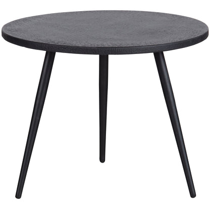 Woood Suze Bijzettafels Hout/Metaal Zwart (Set Van 2) - KwaliteitWonen.nl