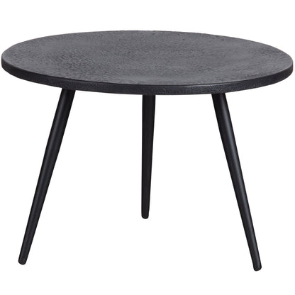 Woood Suze Bijzettafels Hout/Metaal Zwart (Set Van 2) - KwaliteitWonen.nl