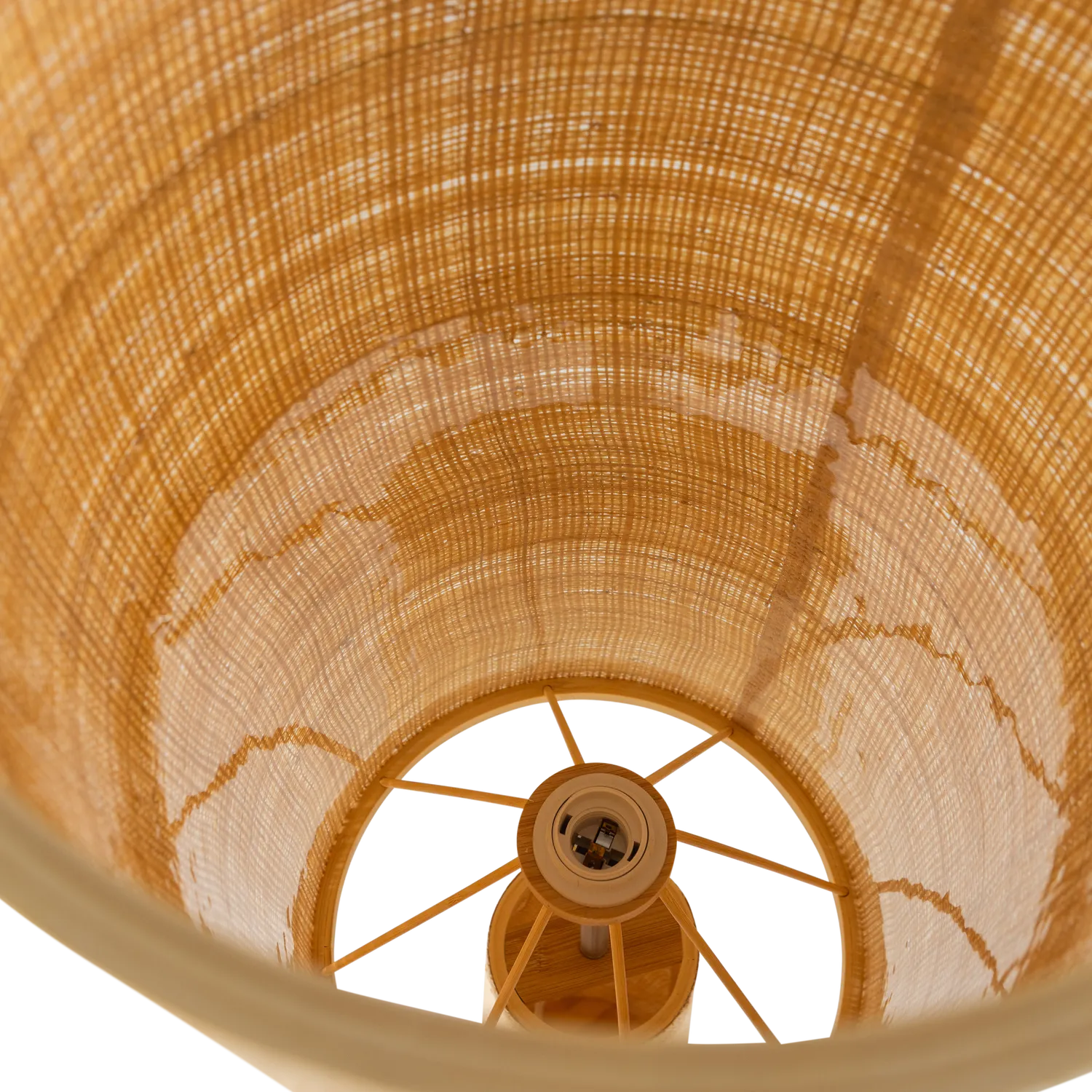 Woood Syro Vloerlamp Raffia Naturel 130x30cm - KwaliteitWonen.nl