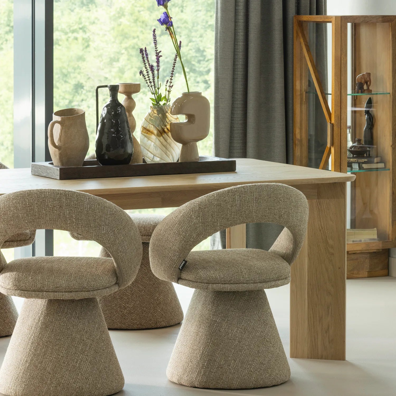 Woood Tablo Eettafel Afgerond Dl 180x100 Cm Transparant [Fsc] - KwaliteitWonen.nl