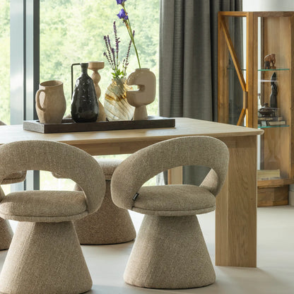 Woood Tablo Eettafel Afgerond Dl 180x100 Cm Transparant [Fsc] - KwaliteitWonen.nl