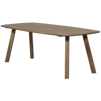 Woood Tablo Eettafel Deens Ovaal Dl 180x100 cm Cashmere Brown [Fsc] - KwaliteitWonen.nl