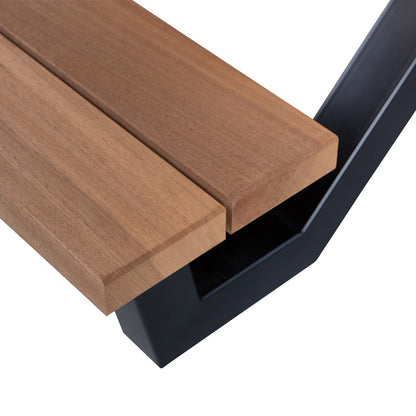 Woood Tablo Tuin Picknicktafel Ayous Zwart X Poot Metaal [Fsc] - KwaliteitWonen.nl