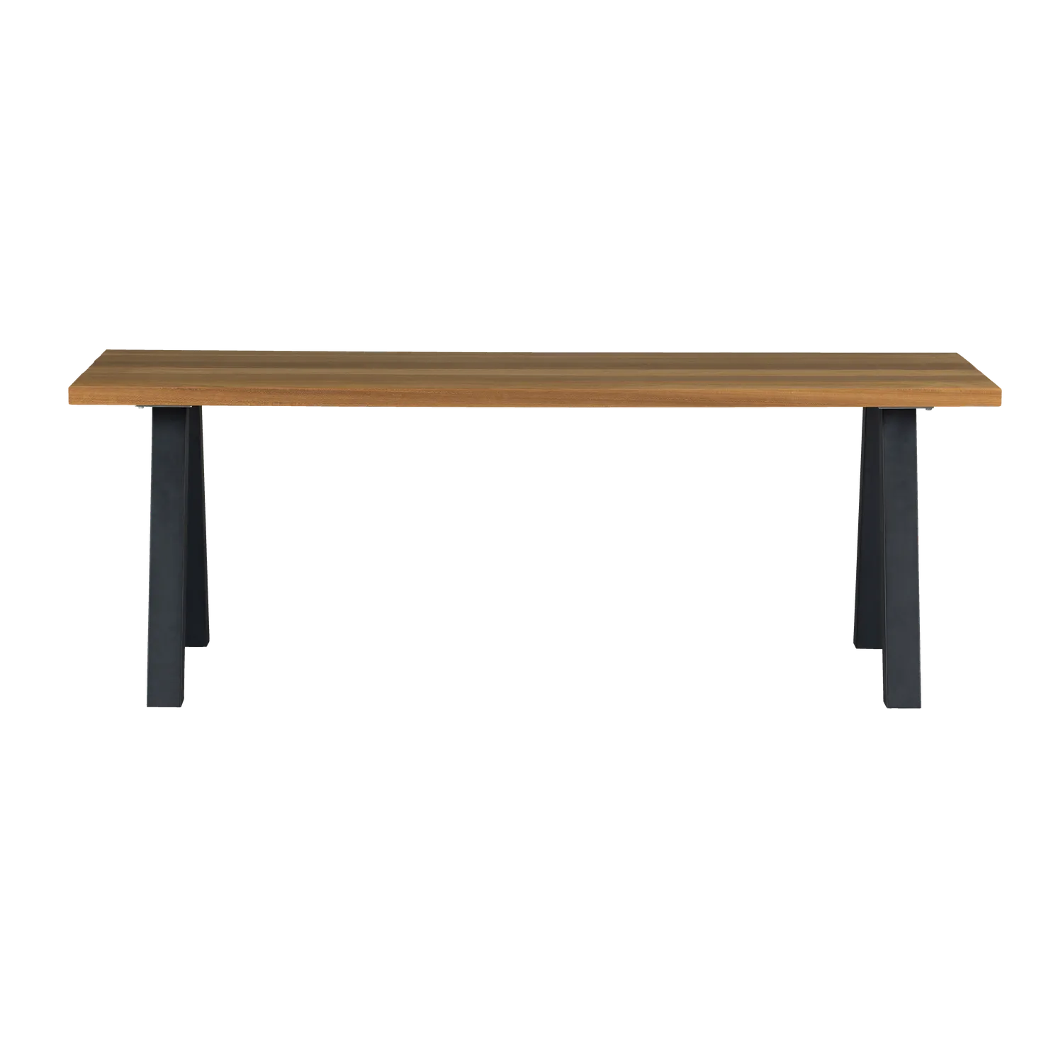 Woood Tablo Tuintafel Ayous Naturel Met A Vorm Poot Metaal [Fsc] - KwaliteitWonen.nl