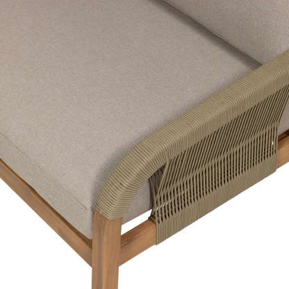 Woood Taro Tuin Low Dining Loungeset Acaciahout Naturel [Fsc] - KwaliteitWonen.nl