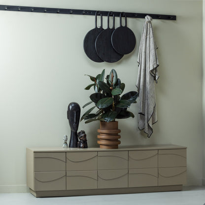 Woood Teo Tv Meubel Grenen Mud [Fsc] - KwaliteitWonen.nl