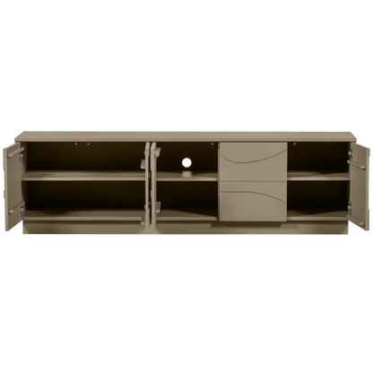 Woood Teo Tv Meubel Grenen Mud [Fsc] - KwaliteitWonen.nl