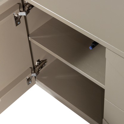 Woood Teo Tv Meubel Grenen Mud [Fsc] - KwaliteitWonen.nl