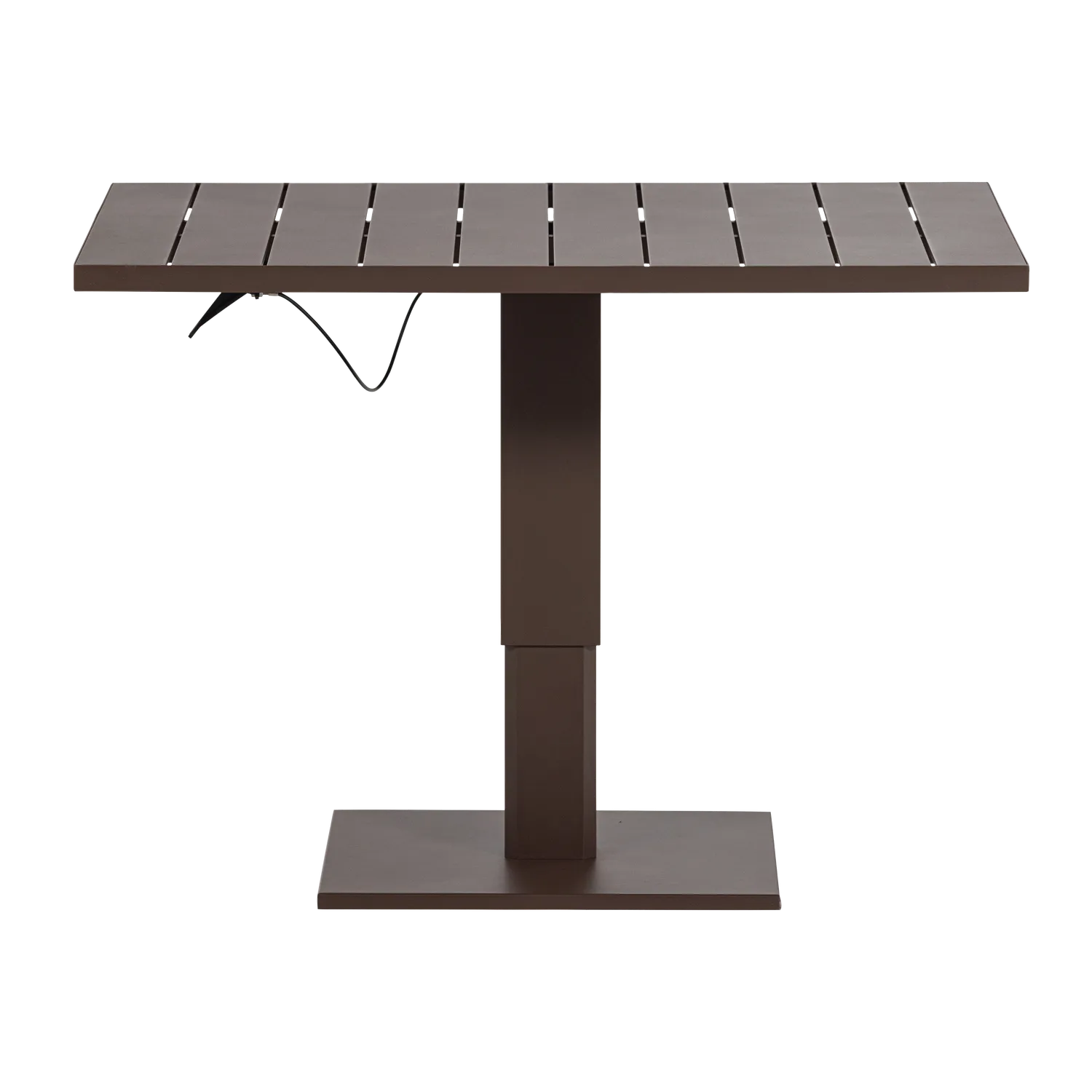 Woood Tesso Hoogte Verstelbare Tuintafel Aluminium Bruin - KwaliteitWonen.nl