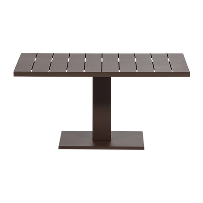 Woood Tesso Hoogte Verstelbare Tuintafel Aluminium Bruin - KwaliteitWonen.nl