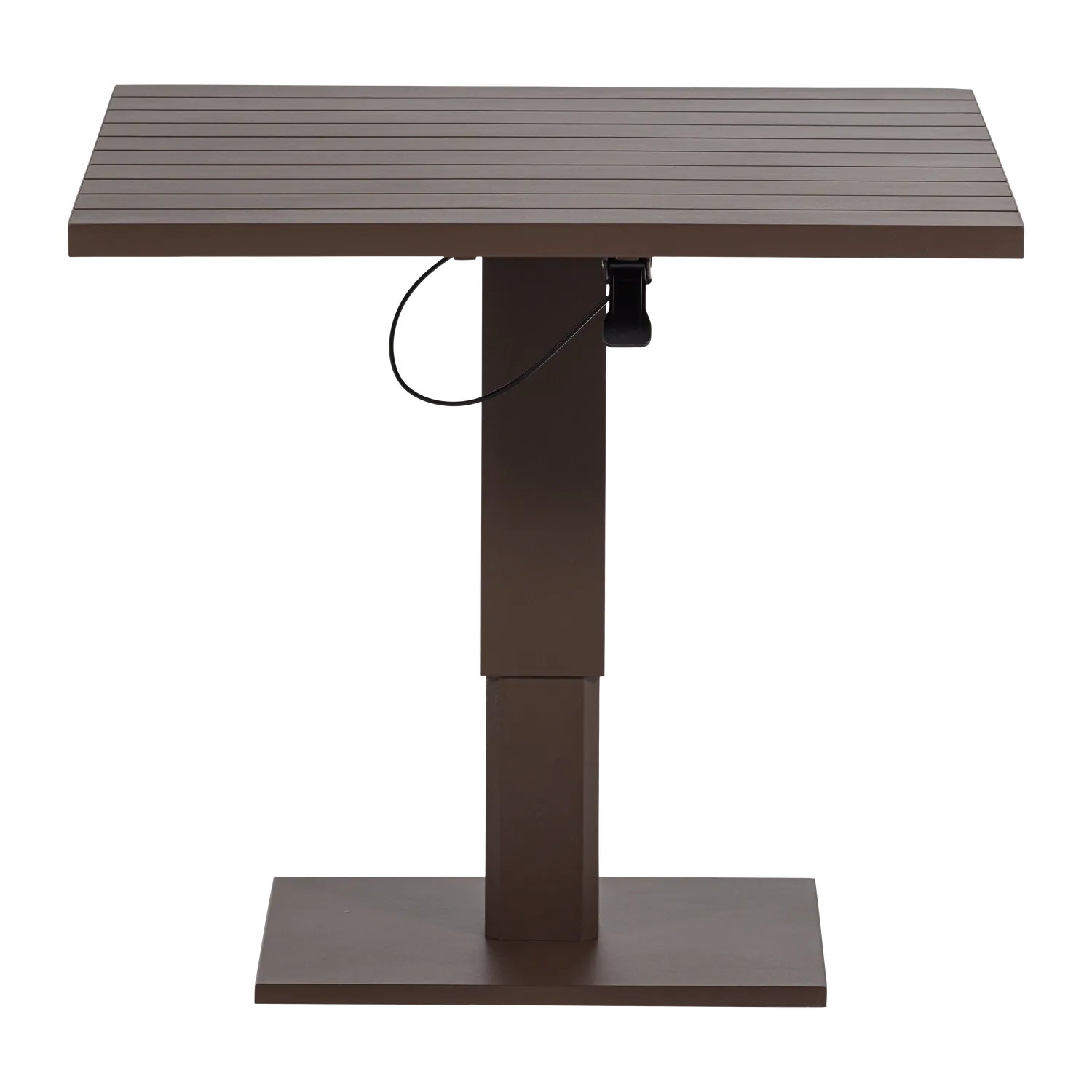 Woood Tesso Hoogte Verstelbare Tuintafel Aluminium Bruin - KwaliteitWonen.nl