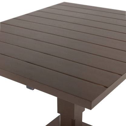 Woood Tesso Hoogte Verstelbare Tuintafel Aluminium Bruin - KwaliteitWonen.nl